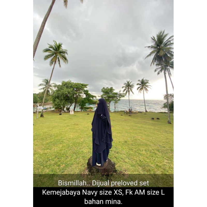 Set kemejabaya uk.XS dan FK AM uk.L Navy, Mina