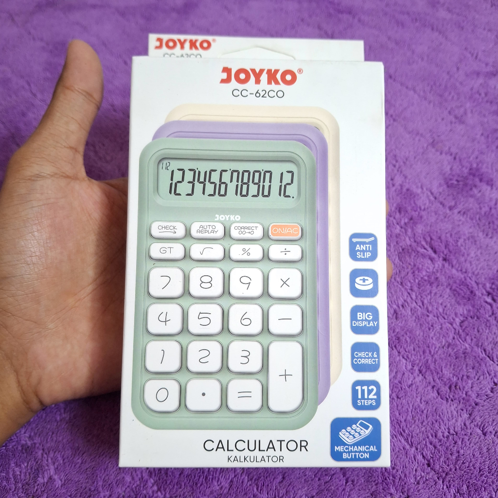

Calculator Kalkulator Joyko CC-62CO 12 Digits Check & Correct