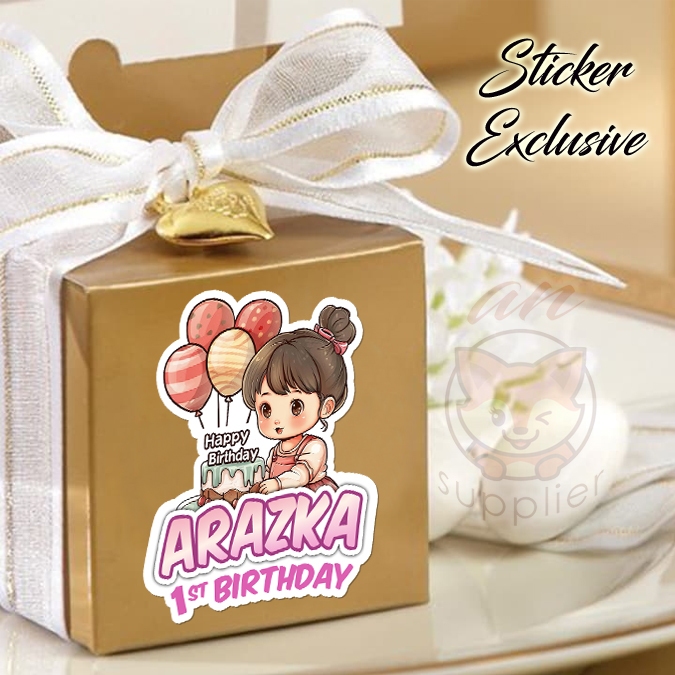 

50 STIKER / STICKER GIRLY 2-8 UTK BAG / BENTO / SOUVENIR ULTAH ULANG TAHUN