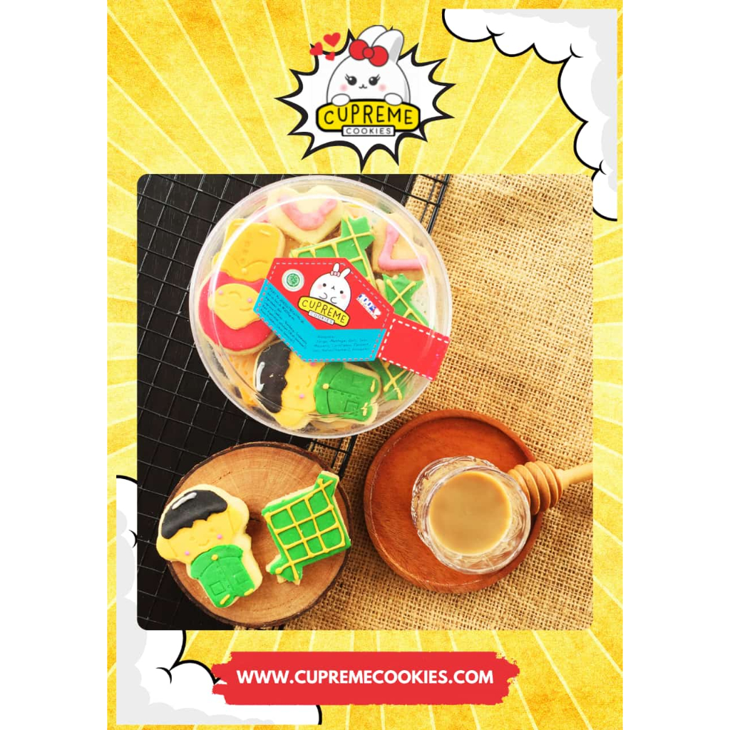 

.Cupreme cookies karakter Idul Fitri kue lebaran anak (ds bgr)