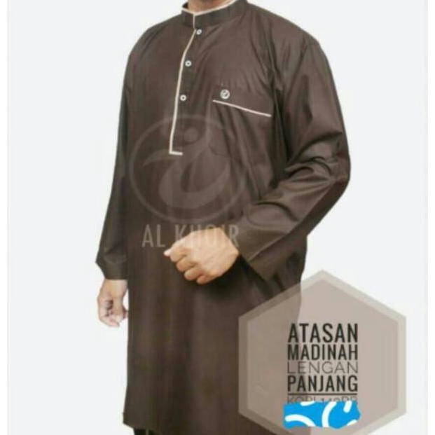 Bagus Dipakai Gamis Atasan Lengan Panjang Al Khoir Madinah  Atasan Baju Koko