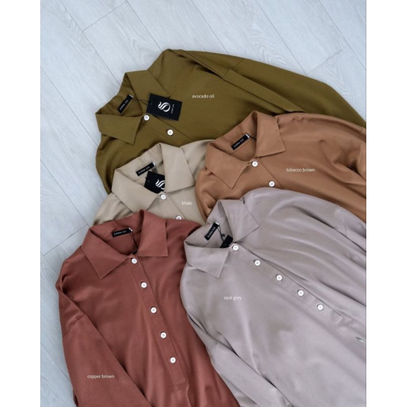 NEW Ready siap Kirim Abaya Polo By Sidra Opal Grey Size S