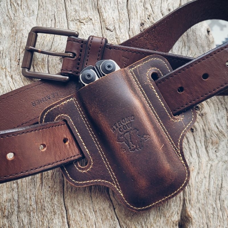 Leather Holster for Leatherman Surge, Burgundy Color