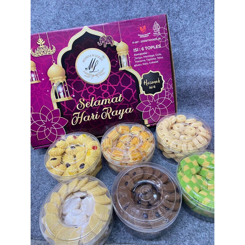 

Hampers monica & loren hasanah isi 6