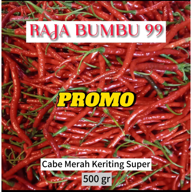 

PROMO Cabe Merah Keriting SUPER 500 gr