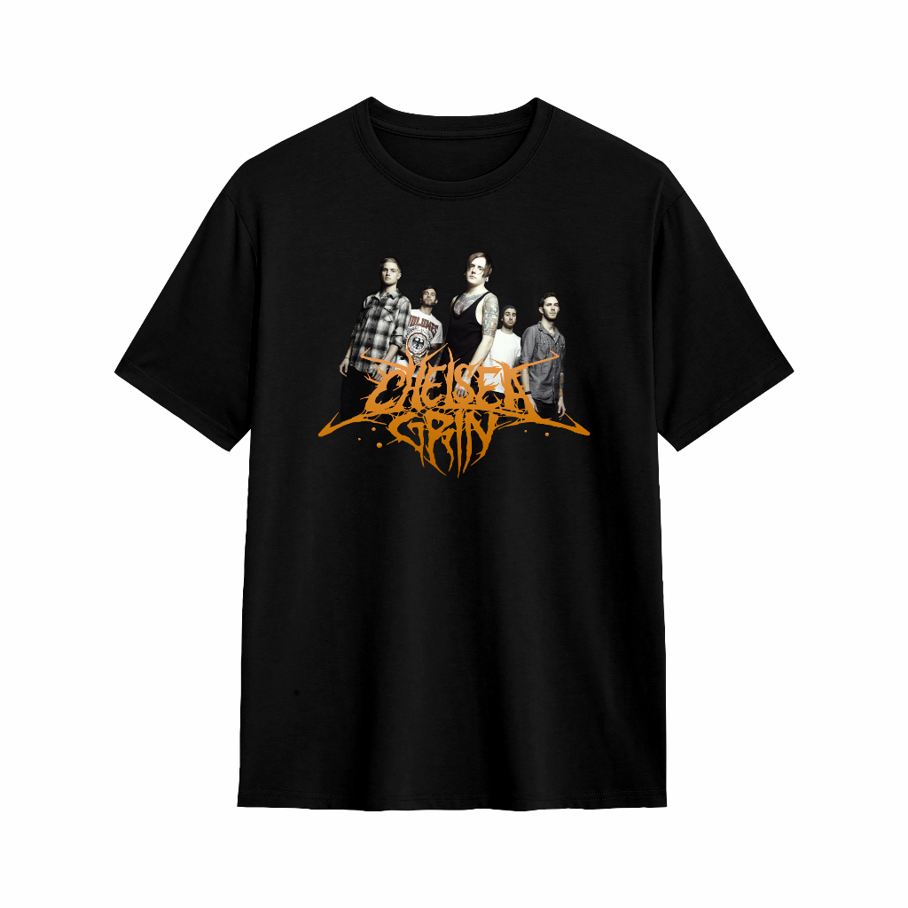 RevCloths - Kaos Personil Band Metal DeathCore Chealsea Grin Hitam/Putih Dewasa Distro Unisex T-Shir