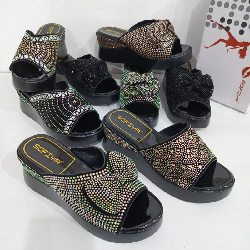 Sandal Wedges Sofiya 6 cm tipe 8295 | Sandal Import Sofiya | Sofiya 8295-1 | Sofiya 8295-2 | Sofiya 