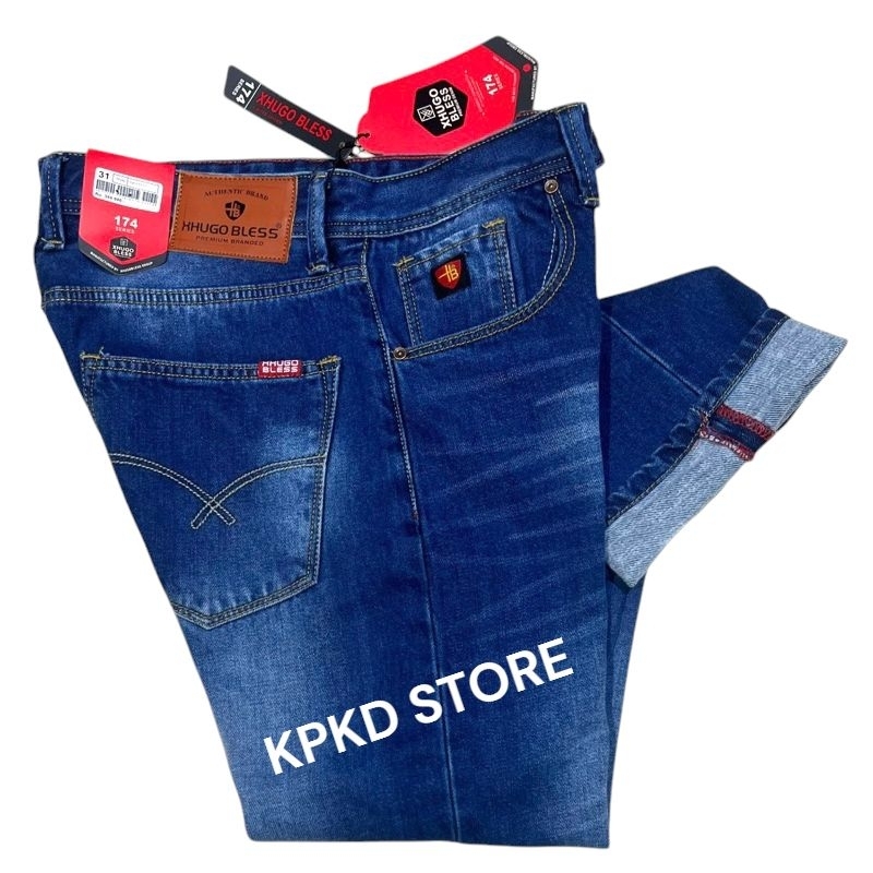 CELANA PANJANG XHUGO BLESS DENIM // CELANA STANDAR PREMIUM LAKI - LAKI // CELANA PANJANG PRIA PREMIU