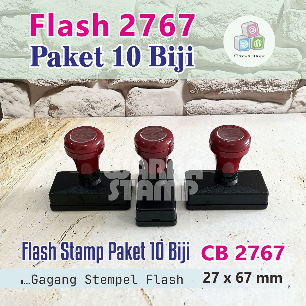 

Gagang Stempel Flash 2767 mm / Paket 10 Biji / Gagang Stamp Flash Persegi Panjang / Hanya Gagang Saja
