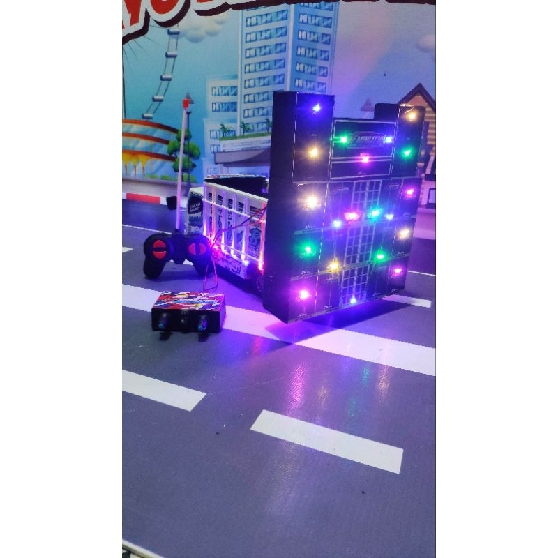 miniatur truk sound  horeg / miniatur truk sound remote control / miniatur truk oleng / mainan remot