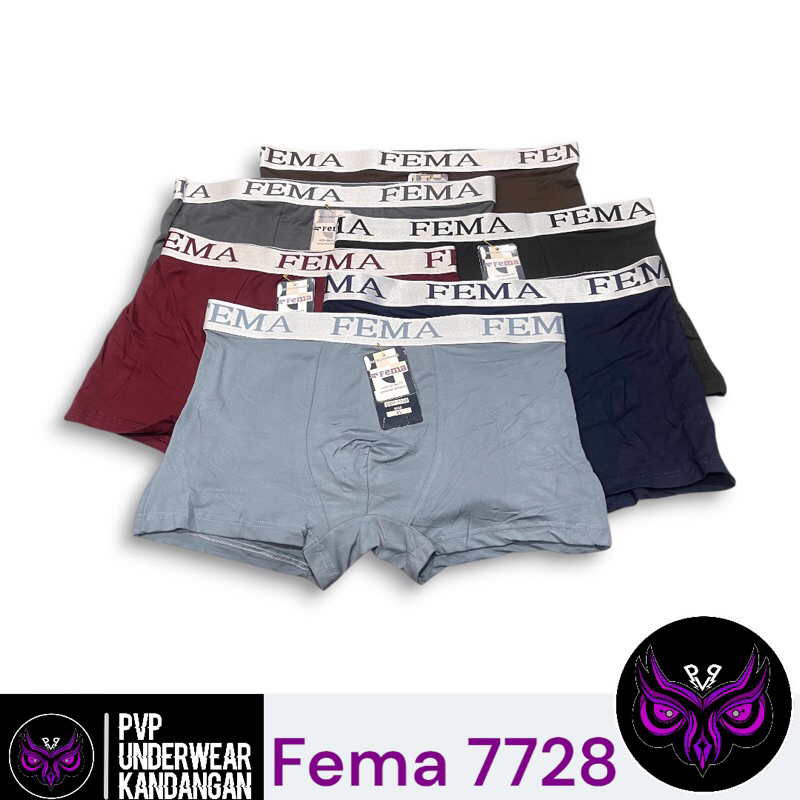 (6pcs) Fema Sport 7728 Celana Dalam Pria Dewasa Remaja