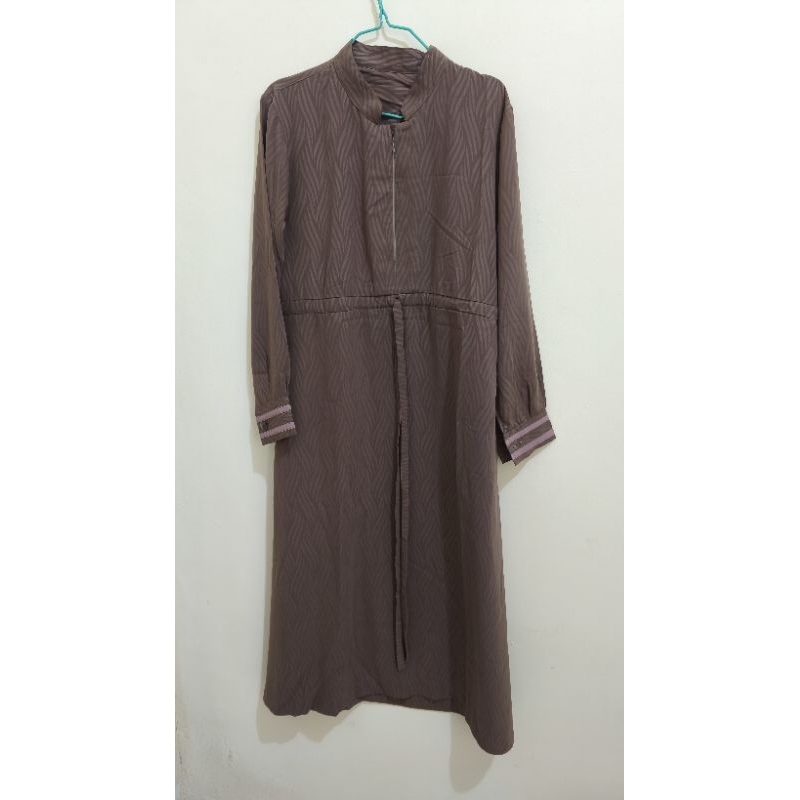 Preloved Gamis || Wolfis Embos Premium dan Ceruti Baby Doll