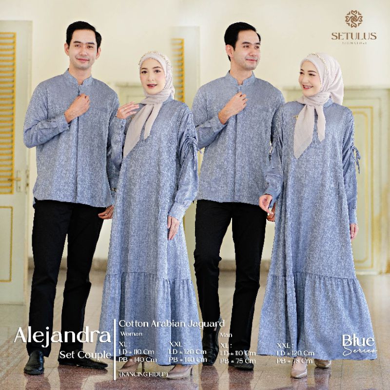 baju gamis koko keluarga ibu ayah dan anak alejandra Couple family