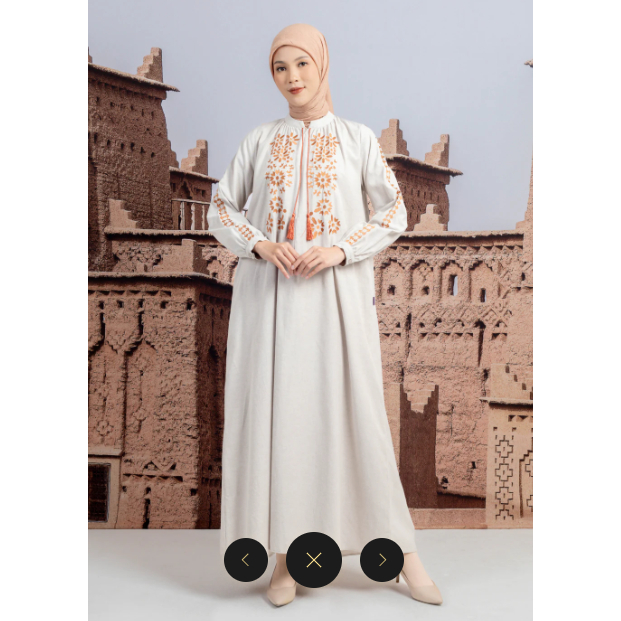 Elzatta Gamis Muslim Terbaru Gamis Bordir Marrakesh Series