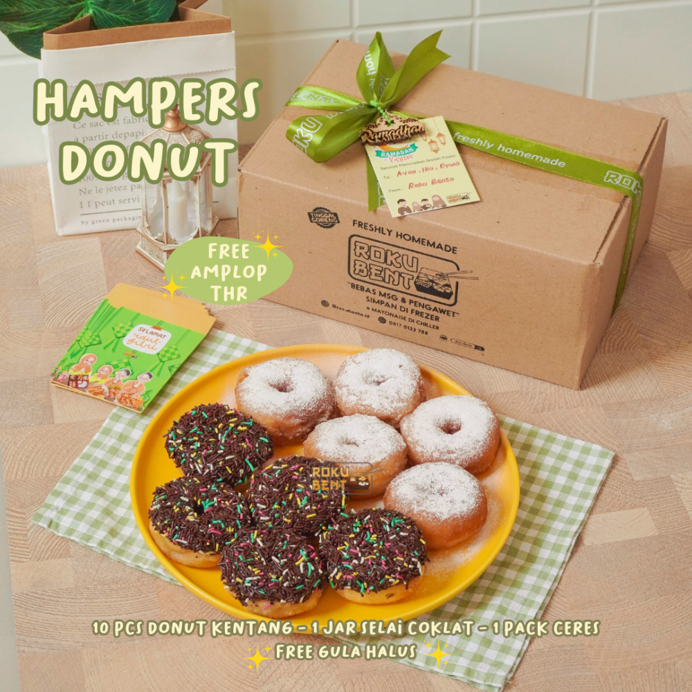 

Hampers Ramadan Donut Roku Bento - Parcel Lebaran Takjil Donat Kentang