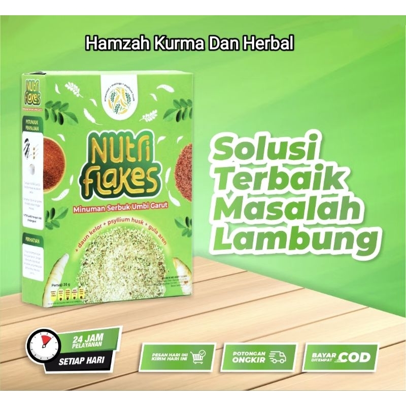 

Nutriflakes Sereal Umbi Garut Bantu Atasi Asam Lambung Gerd Dan Maag || 100% ORIGINAL