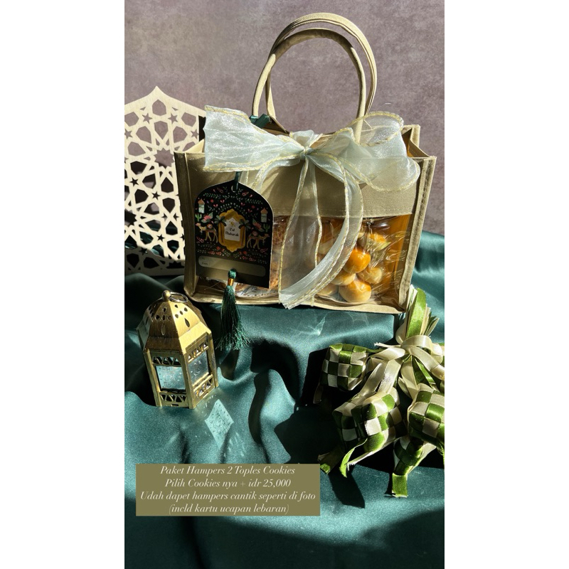 

Hampers untuk 2 toples kue kering
