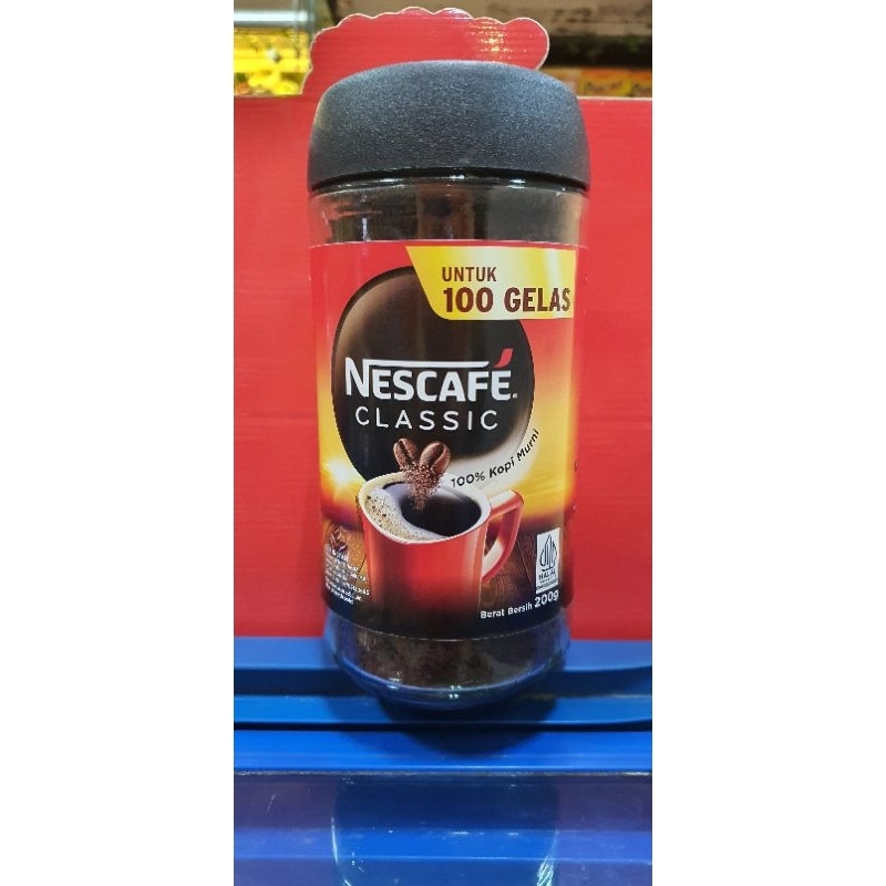 

Nescafe Classic kemasan botol kaca 200gr