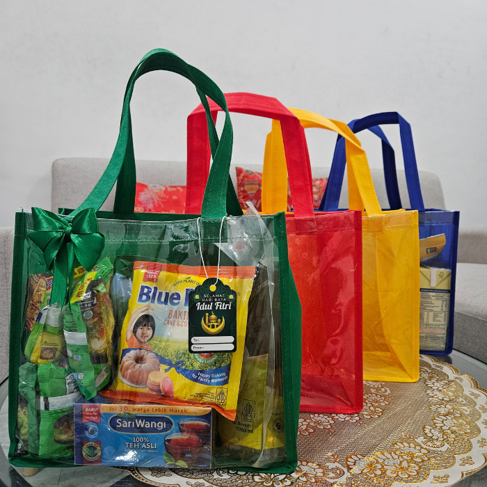 

Goodie bag Tas promosi Tas souvenir Tas mika spunbond / Tas mika spunbond sembako / Tas spunbond sembako / Tas spunbond ulang tahun hajatan lebaran idul fitri