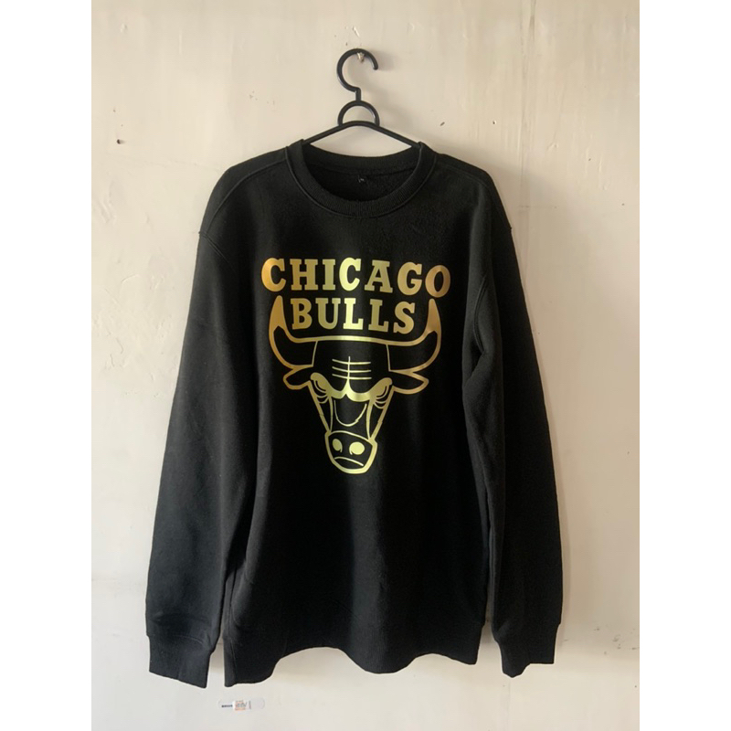 Crewneck Chicago Bulls Gold