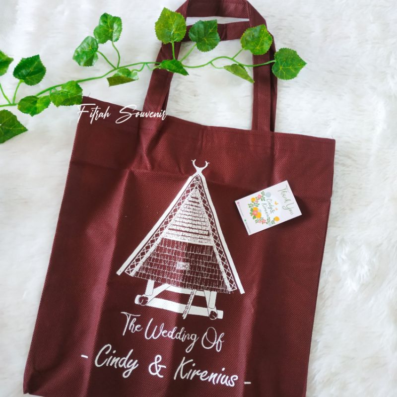 

Souvenir Goodiebag uk. 30 x 30 cm free sablon