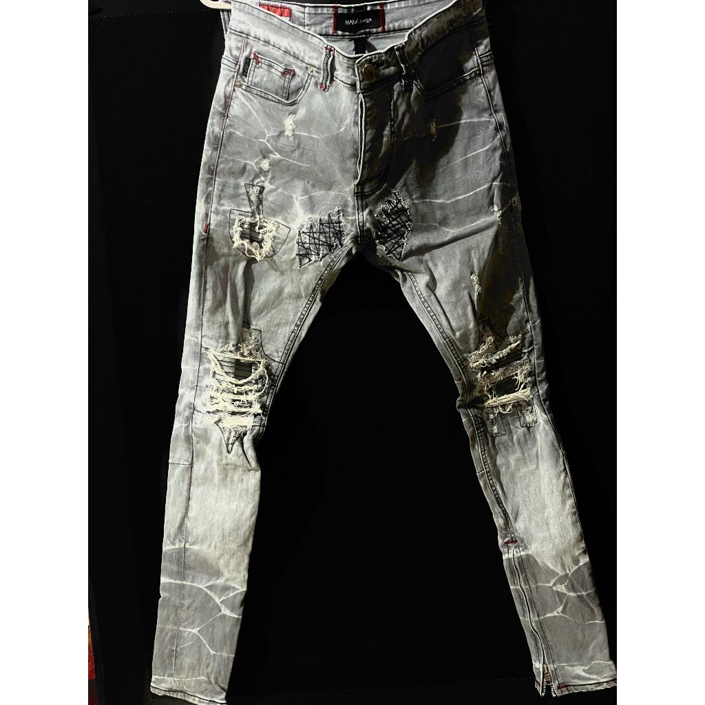 M1 Tri Biker Acid Grey by Denimitup