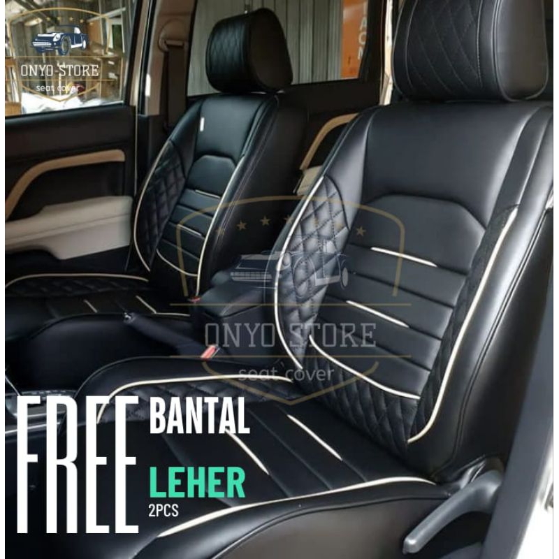 (Ready Stock) Sarung Jok Mobil Toyota Rush 2013-2018 Full Set Tiga Baris Jok