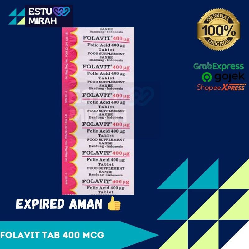 FOLAVIT 400MCG, ASAM FOLAT 400 MCG