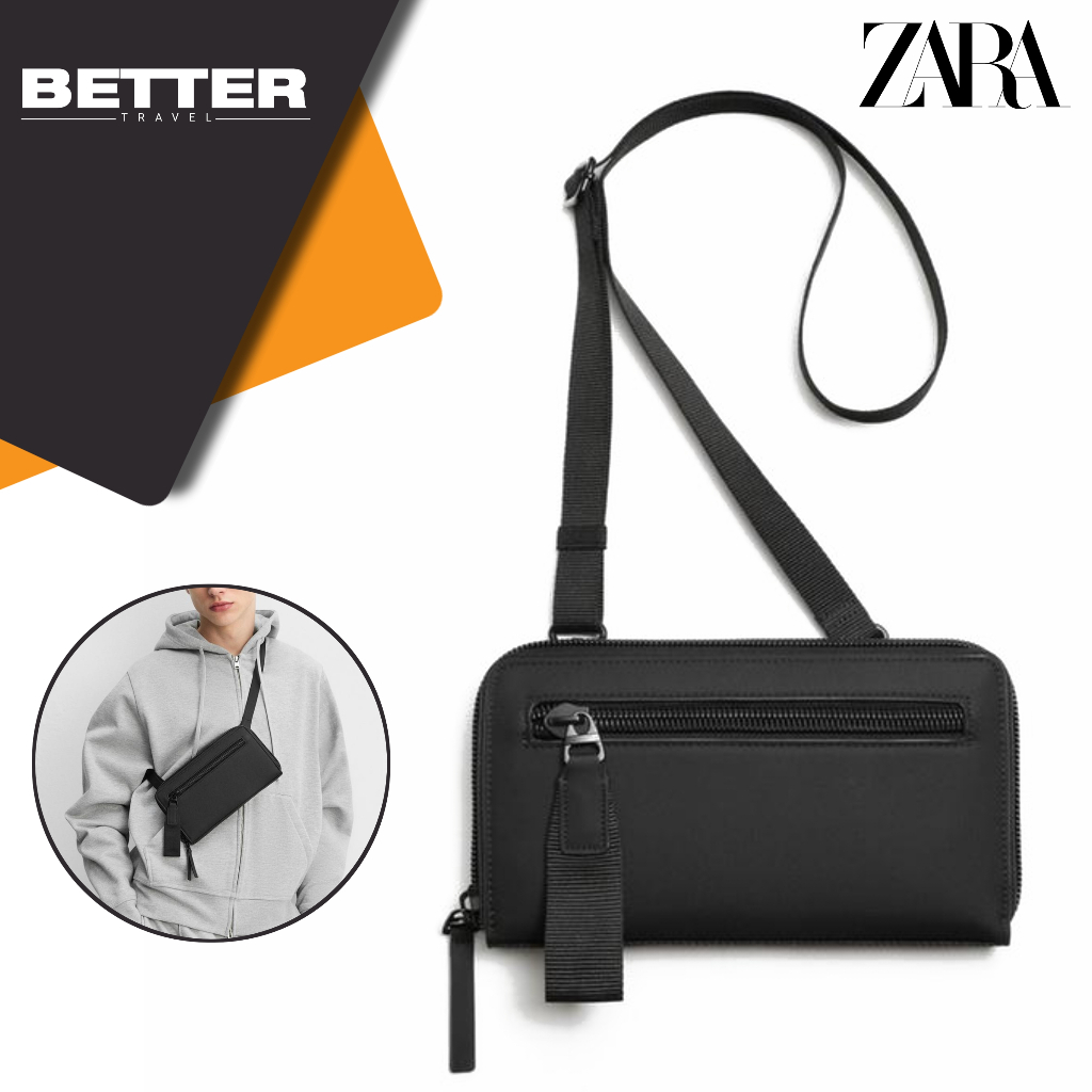 ZARA Tas crossbody & clutch pria casual daily selempang original
