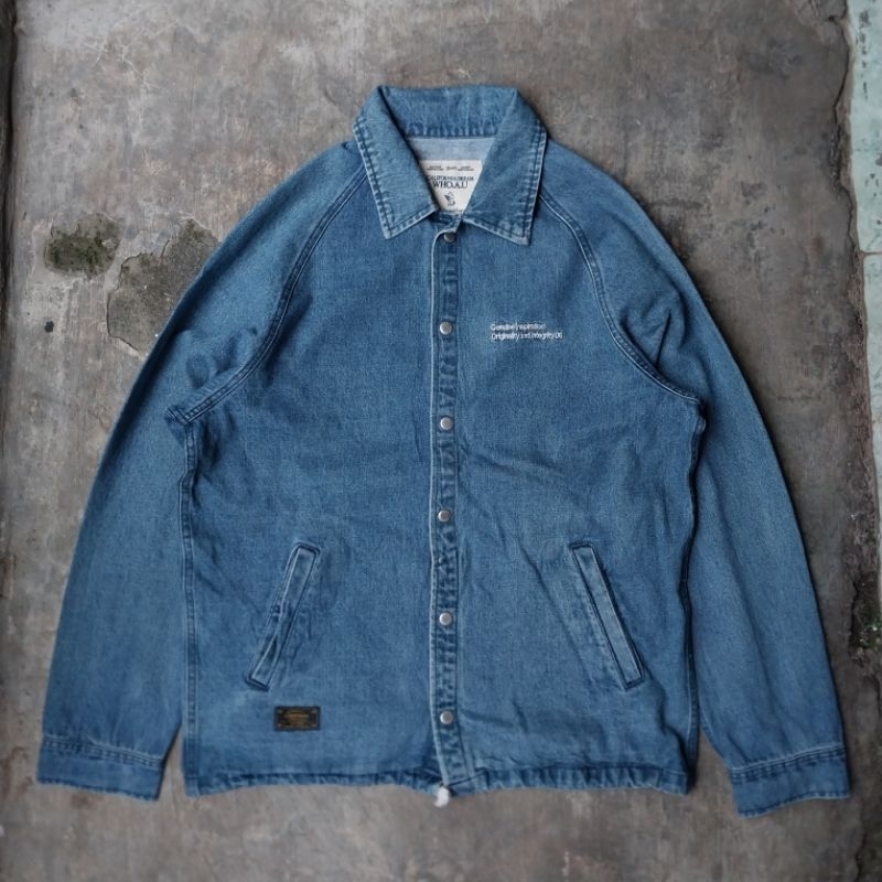 who au jacket jeans denim second bekas