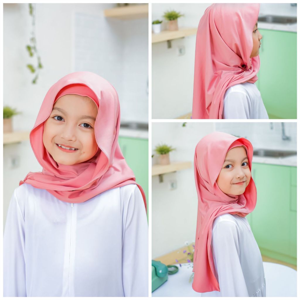 jilbab pashmina anak inner ninja 6-10th / hijab anak SD Remaja