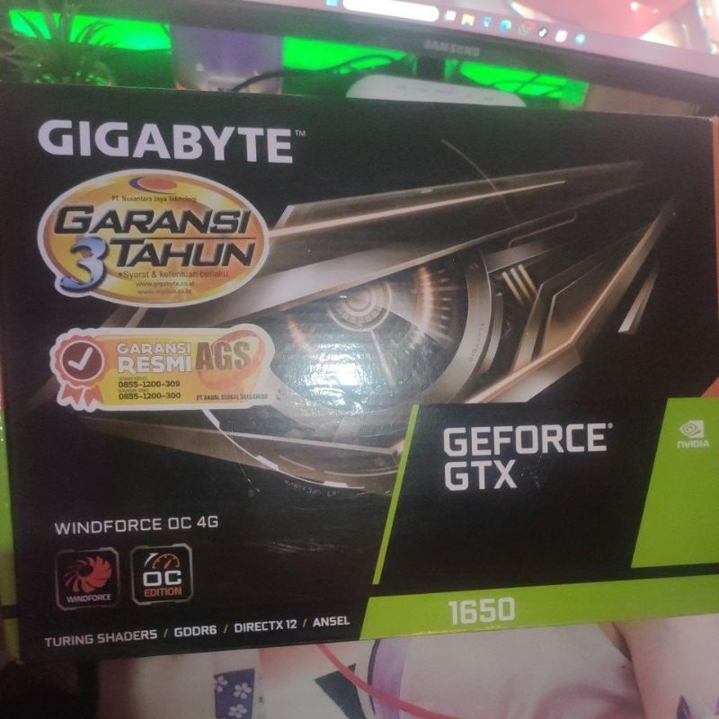 VGA GTX 1650 GIGABYTE GDDR6 4GB DUAL FAN (SECOND)