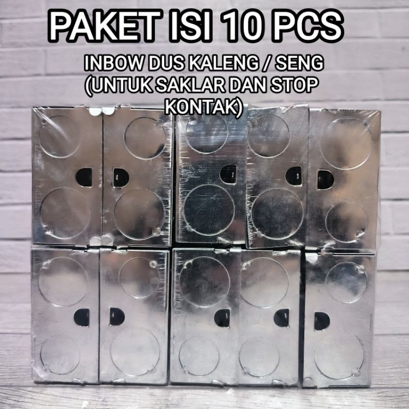 ( PAKET ISI 10 PCS ) IB DUS KALENG / SENG / METAL / BESI INBOWDOOS IMBODUS LOGAM INBOW DUS DOOS TEBA