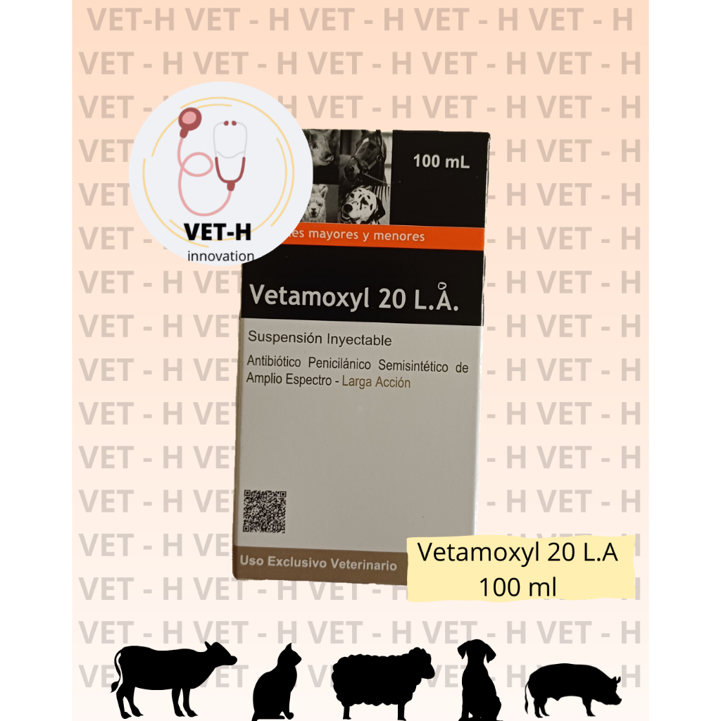 Vetamoxyl 20 L.A 100 ml Agrovet – Amoxicillin Long Acting