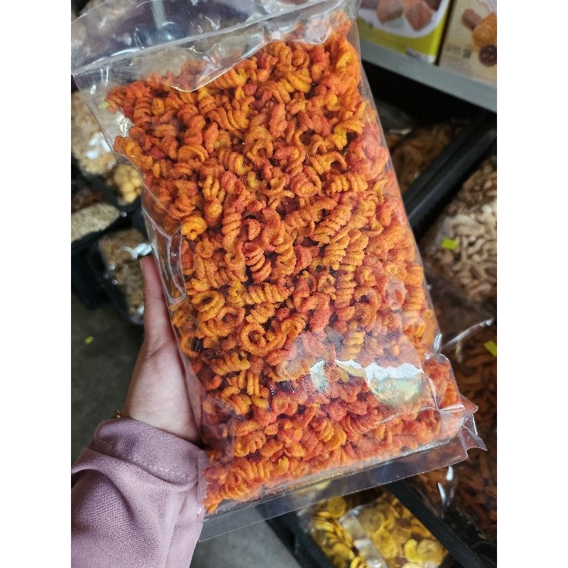 

Makaroni Spiral Pedas Daun Jeruk