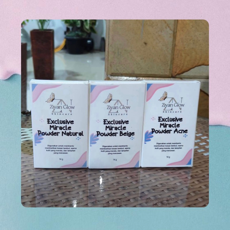 COD BEDAK ZIYAN GLOW POWDER ACNE NATURAL BEIGE BARU VIRAL ZN ZIYYAN GLOW SKINCARE