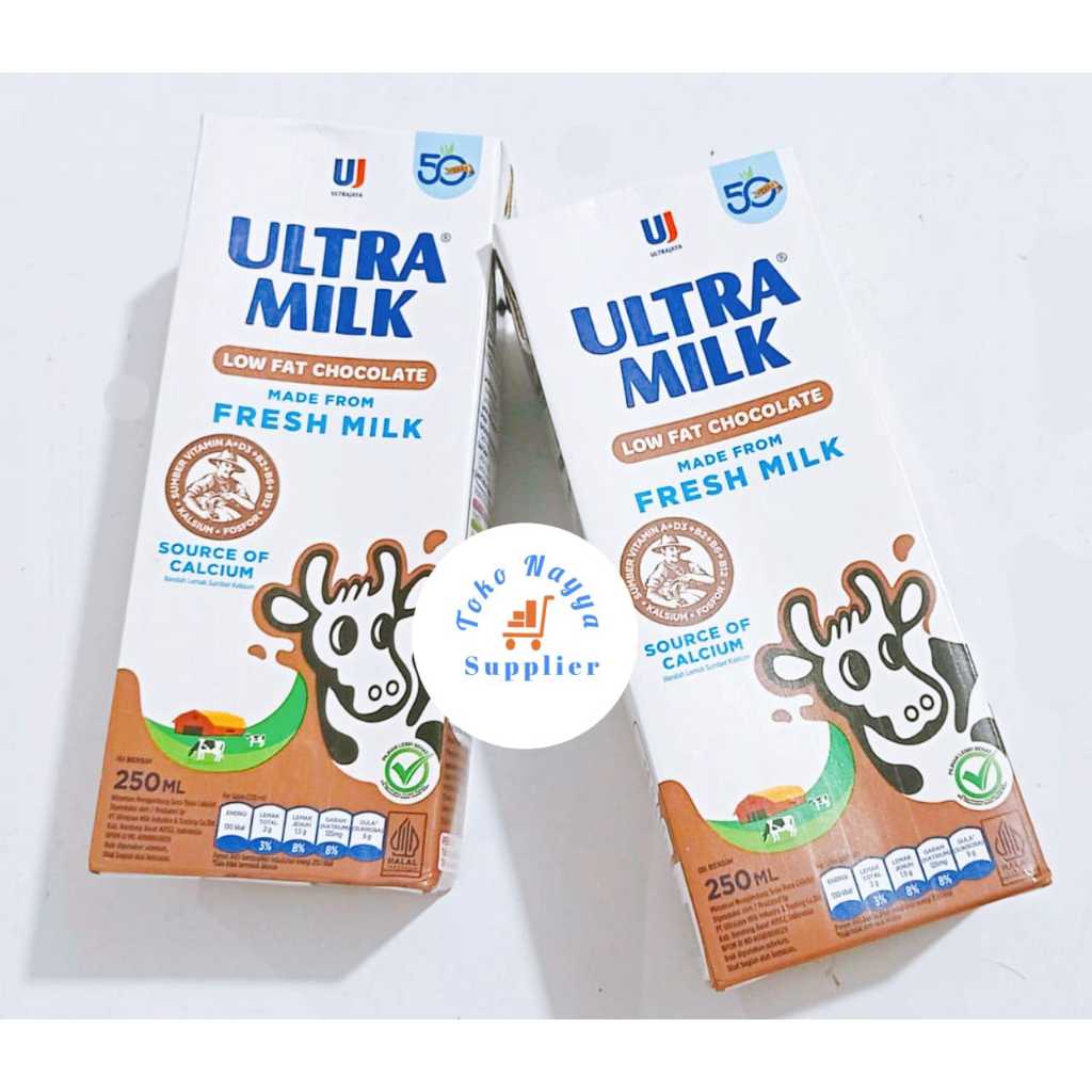 

Susu ULTRA MILK Low Fat Cokelat 250 ml | Susu UHT Low Fat Cokelat