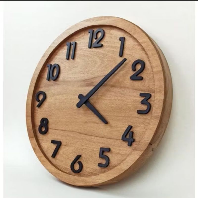 JAM DINDING KAYU JATI UNIK