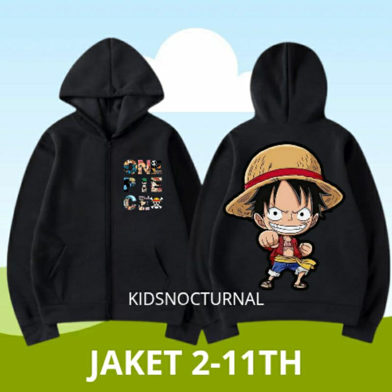 JAKET ANAK LAKI-LAKI, PEREMPUAN KARAKTER ONE PIECE 84