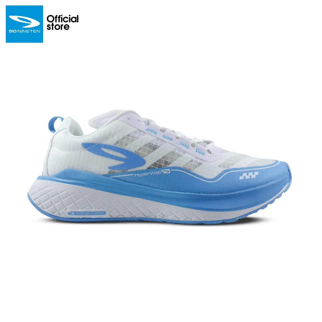 910 Nineten Ultra Ekiden 1.0 Sepatu Lari - Putih/Biru-muda