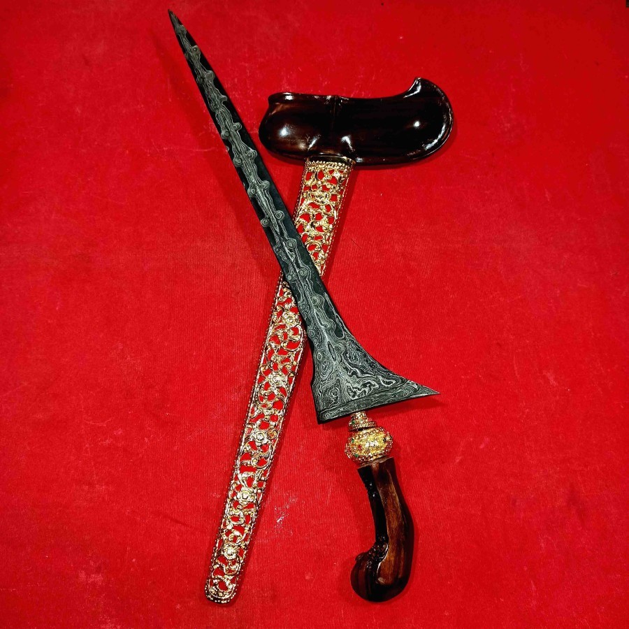 Keris Jalak Tilam Sari Pamor Bonang Rinenteng PB IX Putran Koleksi Pusaka Antik