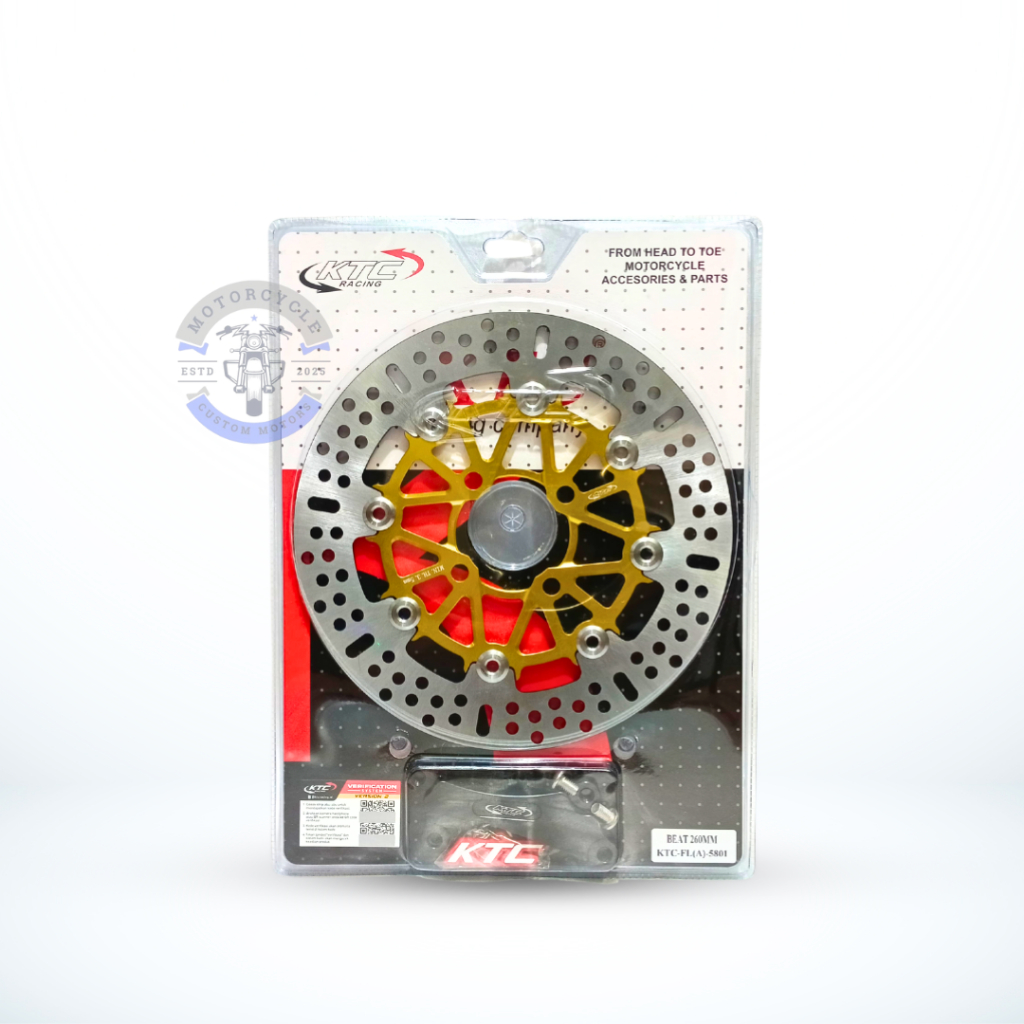 DISC BRAKE CAKRAM PIRINGAN DEPAN BEAT, PCX, NMAX, VARIO KTC ORIGINAL