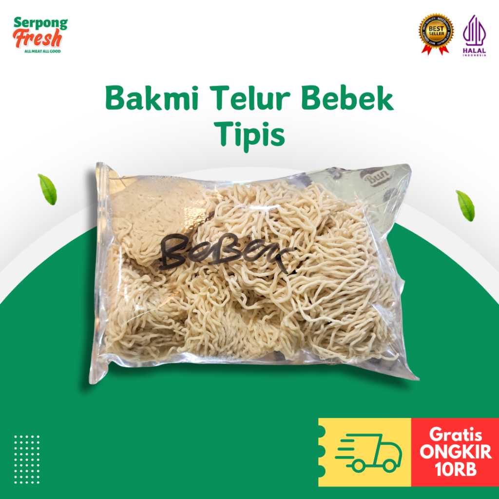 Mie Telur Bebek Keriting Tipis Bakmi Mantap Special