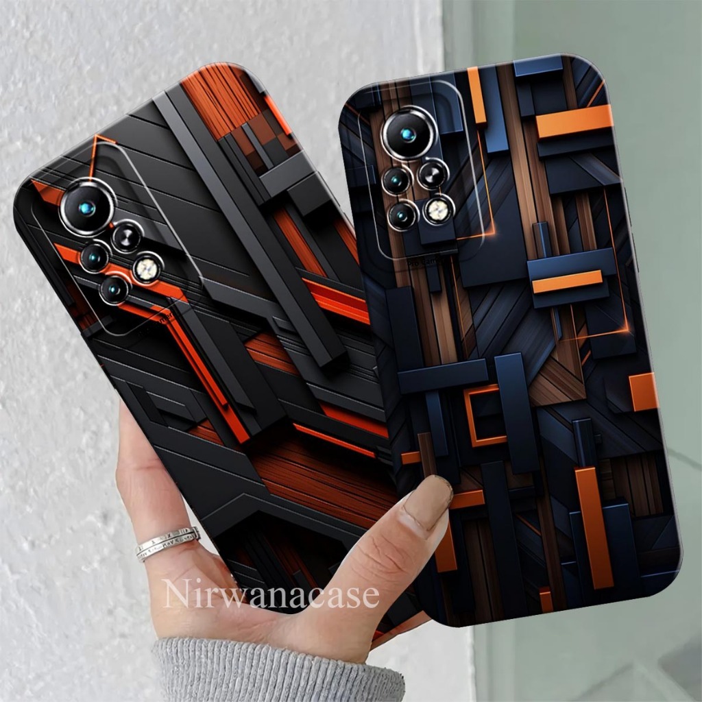Softcase Pro Camera Infinix 9 10 Hot 11 11s Nfc Motif Kayu Estetik Case Fashion Lentur Sillikon Mura