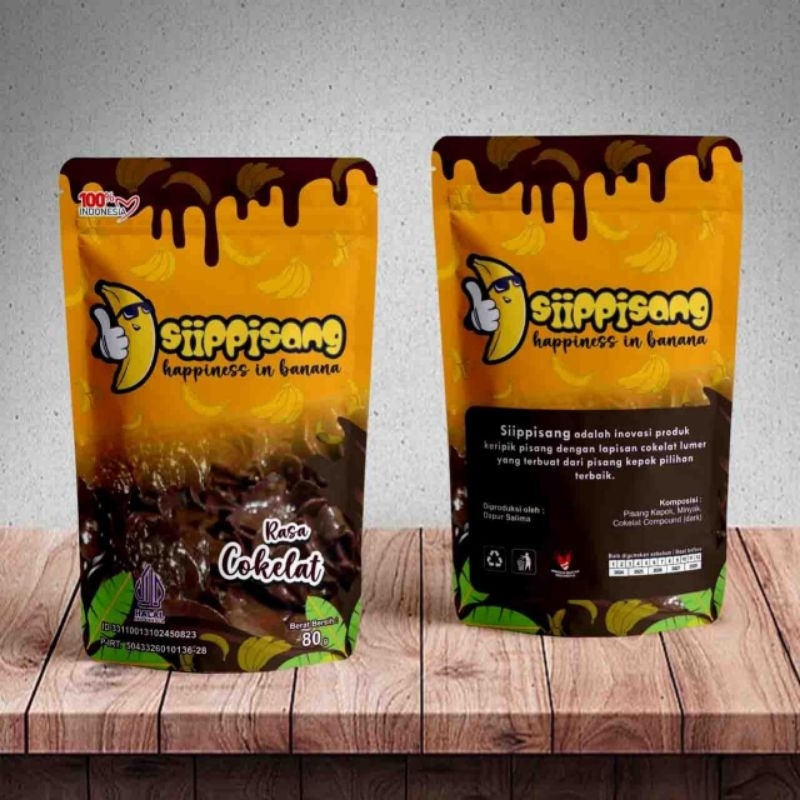 

Siippisang/keripik pisang aneka rasa, dari pisang kepok pilihan, kemasan pouch