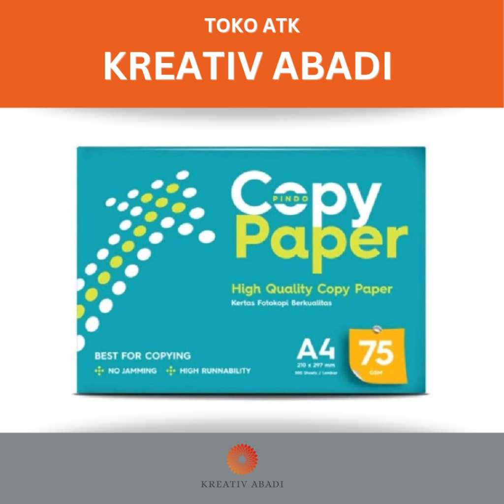 

Copy Paper Kertas A4 75gsm