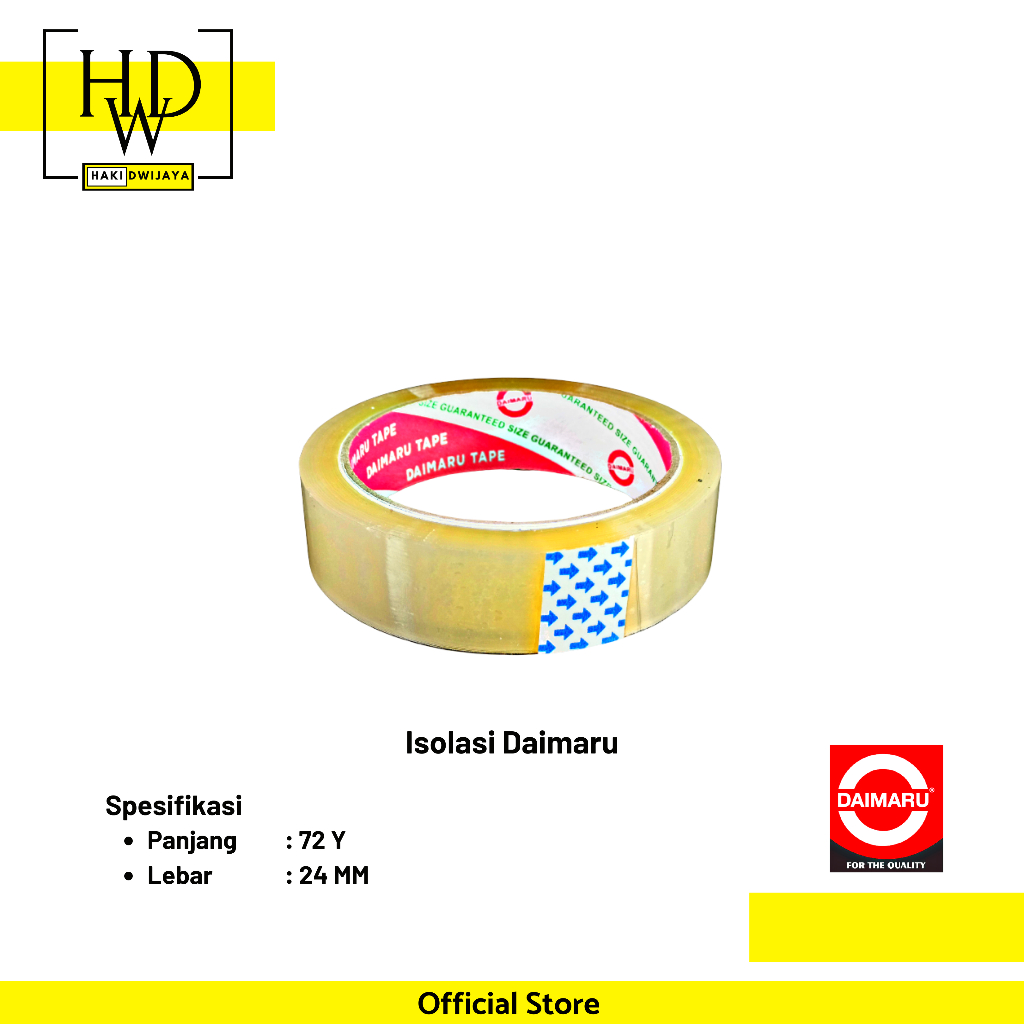 

[Dapat 3 Pcs] Daimaru Stationery Tape 24mm x 72 Yard