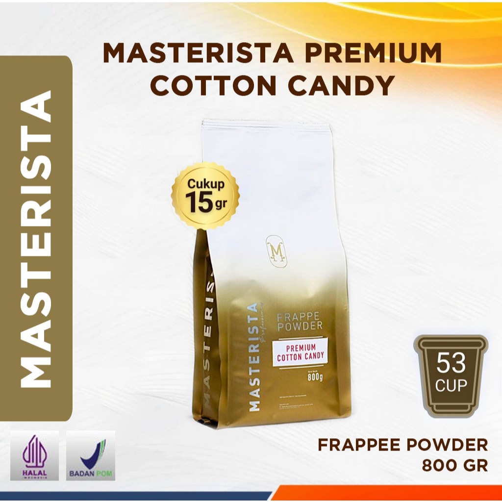 

Bubuk Minuman Premium Masterista Cotton Candyc 800gr