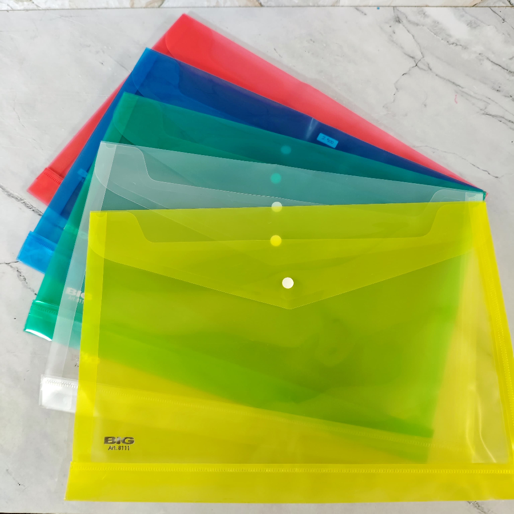 

SELUSIN ( 12 BIJI ) Map Plastik Kancing Satu Big