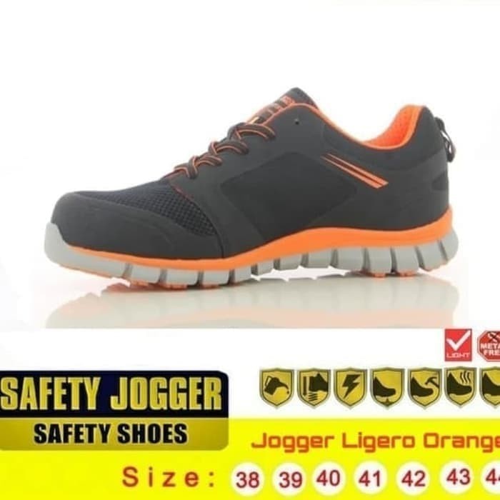 Sepatu Jogger Berkualitas Sepatu Safety Jogger Ligero Orange